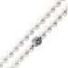 Perlenkette Weissgold 585 14K Akoyaperlen Diamanten Antikschmuck