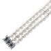 Perlenarmband Weissgold 585 14K Akoyaperlen Saphire Antikschmuck