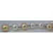 Perlenkette 51cm Weißgold 585 14K Edison Süßwasserperlen 12-11.1mm 