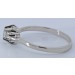 Solitärring Weissgold 750 18K Brillant 0.15ct Lupenrein Antikschmuck
