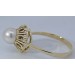Perlenring Gold 585 14K Akoyaperle 7.8mm Antikschmuck