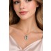 Morganit Anhänger Gold 585 14K hellblauer Morganit 10.3ct Diamanten 0.20ct