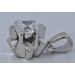 Solitäranhänger Weissgold 585 14K Brillant 0.40ct Antikschmuck
