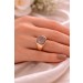 Siegelring Gold 585 14 Karat cognac brauner Rauchquarz 5.9ct