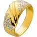 Brillantring Gold 750 18K Brillanten 0.28ct Antikschmuck