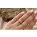 Brillantring Gold 585 14 Karat Brillant 0.04ct Antikschmuck