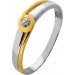 Solitärring Platin 950 Gold 750 18K Brillant 0.05ct Antikschmuck