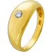 Solitärring Gold 585 14 Karat Brillant 0.20ct