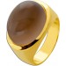 Rauchquarz Ring Gold 585 14K brauner Rauchquarz Edelstein 15.3ct