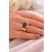 Rauchquarz Ring Gold 585 14K brauner Rauchquarz Edelstein 15.3ct