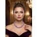 Amethystkette lila Amethyst Edelstein Chips Silber 925