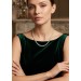Aquamarinkette ozeanblaue Edelsteine Gold 333 8K