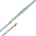 Aquamarinkette ozeanblaue Edelsteine Gold 333 8K
