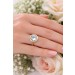Aquamarin Ring Gold 585 14K ozeanblauer Aquamarin Antikschmuck