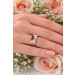 Rubin Ring Gold 585 14K rote Rubine 0.25ct Brillanten 0.09ct