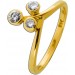 Brillantring Gold 750 18 Karat Brillanten 0.40ct Antikschmuck