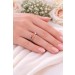 Opal Ring Gold 750 18K orange Opal 2.6ct Brillant 0.10ct Antikschmuck