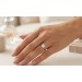 Verlobungsring Weißgold 585 14K Solitär Brillant 0.65ct ca