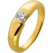 Solitärring Gold 750 18K Diamant 0.48ct Lupenrein