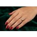 Solitärring Gold 750 18K Diamant 0.48ct Lupenrein