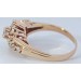 Zirkonia Ring Gold 585 14K weiße Zirkonia Steine 0.78ct