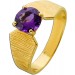 Amethystring Gold 333 8K lila Amethyst Edelstein Antikschmuck