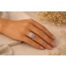 Diamantring Gold 585 14K Diamanten 0.73ct. Antikschmuck Art Deco