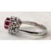 Rubin Ring Weißgold 750 18K Burma Rubin 2.2ct. Brillanten 0.70ct
