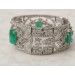 Smaragd Armband Platin 950 Kolumbien Smaragde 18ct Diamanten 16ct
