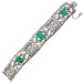 Smaragd Armband Platin 950 Kolumbien Smaragde 18ct Diamanten 16ct