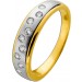 Diamantring Gold 750 18K Platin 950 Brillanten 0.25ct Lupenrein