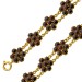 Granat Armband Gold 333 8K weinrote Granat Edelsteine 5ct 