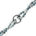 Perlenkette 150cm Süßwasserperlen eisblau himmelblau 6.7-6.3mm