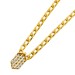 Panzerkette Gold 585 14K Diamanten 0.57ct Lupenrein 