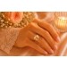 Perlenring Gold 585 14K Akoyaperlen Brillanten 0.10ct