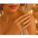 Jadering Gold 585 14K grüner Tibet Jade Edelstein 13ct