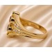 Saphir Ring Gold 750 18K Saphir Morganit Brillanten 0.22ct Cadeaux
