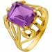 Amethyst Ring Gold 333 8K lila Amethyst 4.8ct Antikschmuck