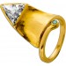 Diamantring Gold 750 18K 22K Diamant 2.6ct Triangel Zobel