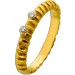 Brillantring Gold 750 18K Brillanten 0.06ct lupenrein Antikschmuck