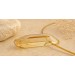 Citrin Halsreif vergoldet gelber Citrin Edelstein 65ct