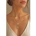 Citrin Halsreif vergoldet gelber Citrin Edelstein 65ct