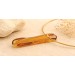 Citrin Halsreif vergoldet gelber Citrin Edelstein 35ct