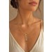 Citrin Halsreif vergoldet gelber Citrin Edelstein 35ct