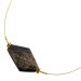Muskovit Collier vergoldet anthrazit Muskovit Edelstein 65ct.