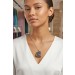 Amethyst Kette Silber 925 lila gold grüne Aura Amethyst Druse 85ct