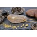 Rutilquarz Kette vergoldet weiss goldener Rutilquarz 95ct