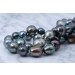 Tahiti Perlenkette 180cm 12.5-8,2mm anthrazit silber pink