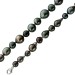Tahiti Perlenkette 180cm 12.5-8,2mm anthrazit silber pink