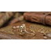 Turmalin Ring Gold 333 8K grüner Turmalin 3.9ct Antikschmuck